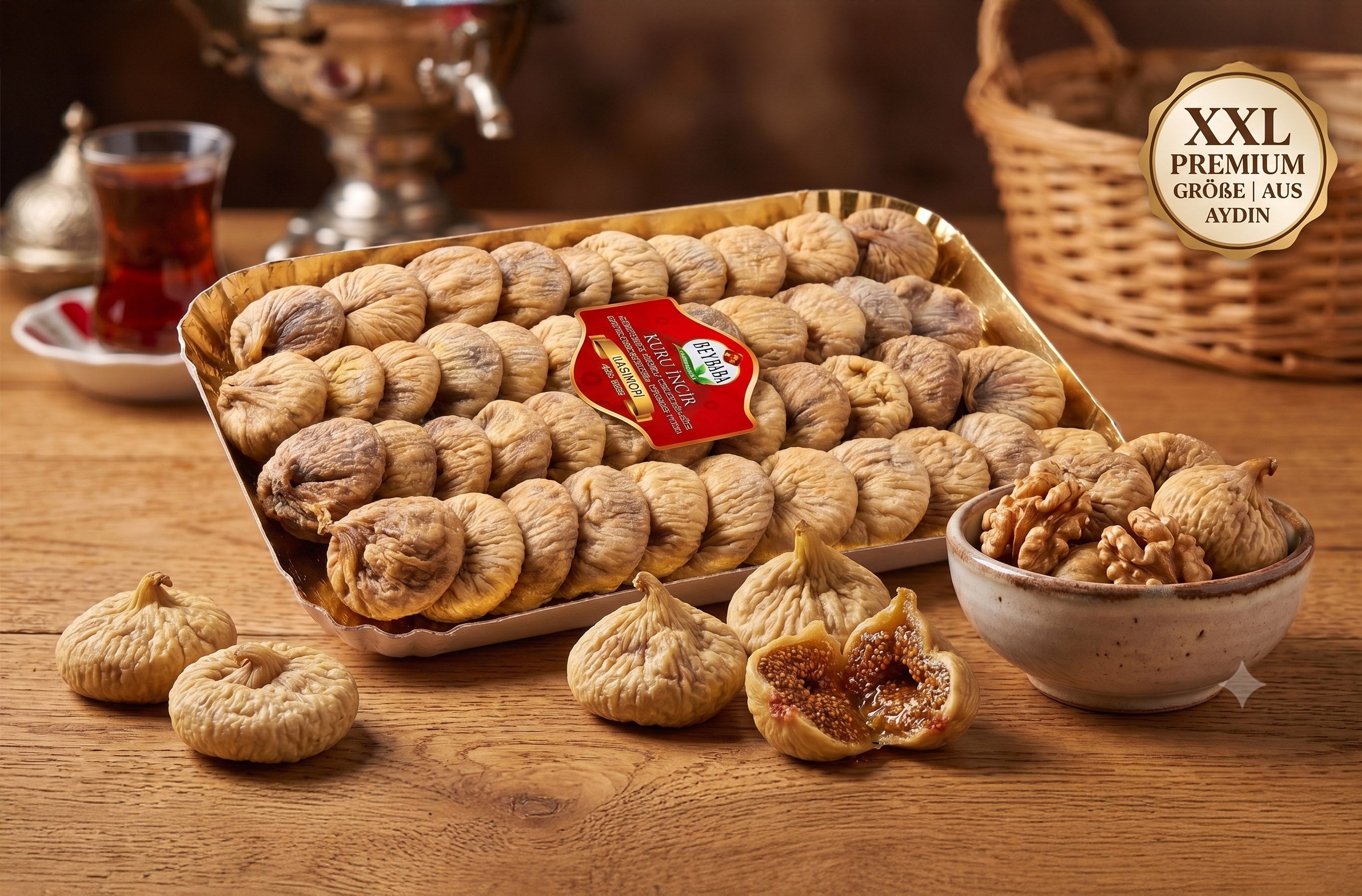 Getrocknete Feigen aus Aydın – Premium Bergfeigen (Dağ İnciri) 800g | Natur pur