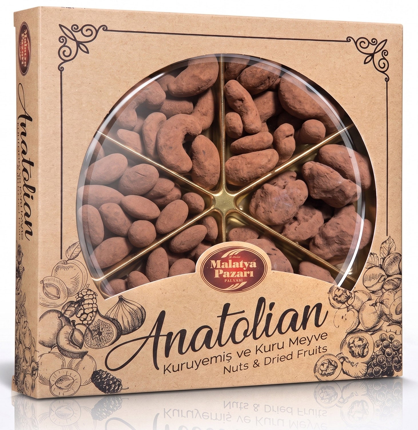 Premium Schoko-Nussmischung mit Kakao – Cashews, Mandeln & Walnüsse | 300g