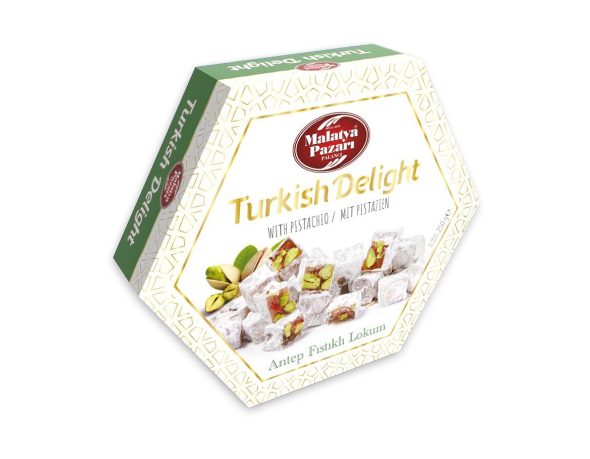 Hexagon Duble Lokum mit Pistazien - 250 gr - Naturdeluxe