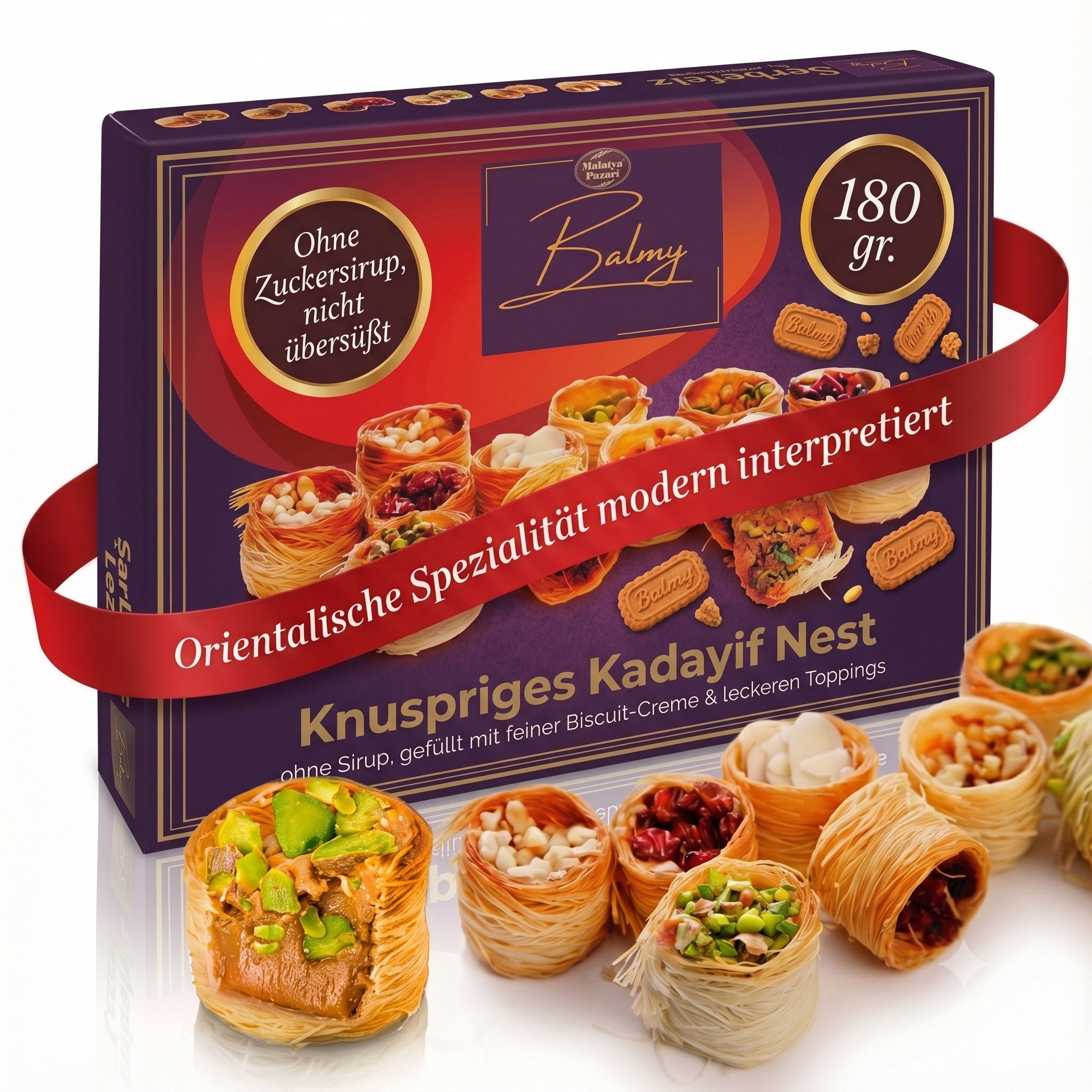 Balmy Kadayif Nest Biscuit-Creme & Toppings 180g - Ohne Sirup