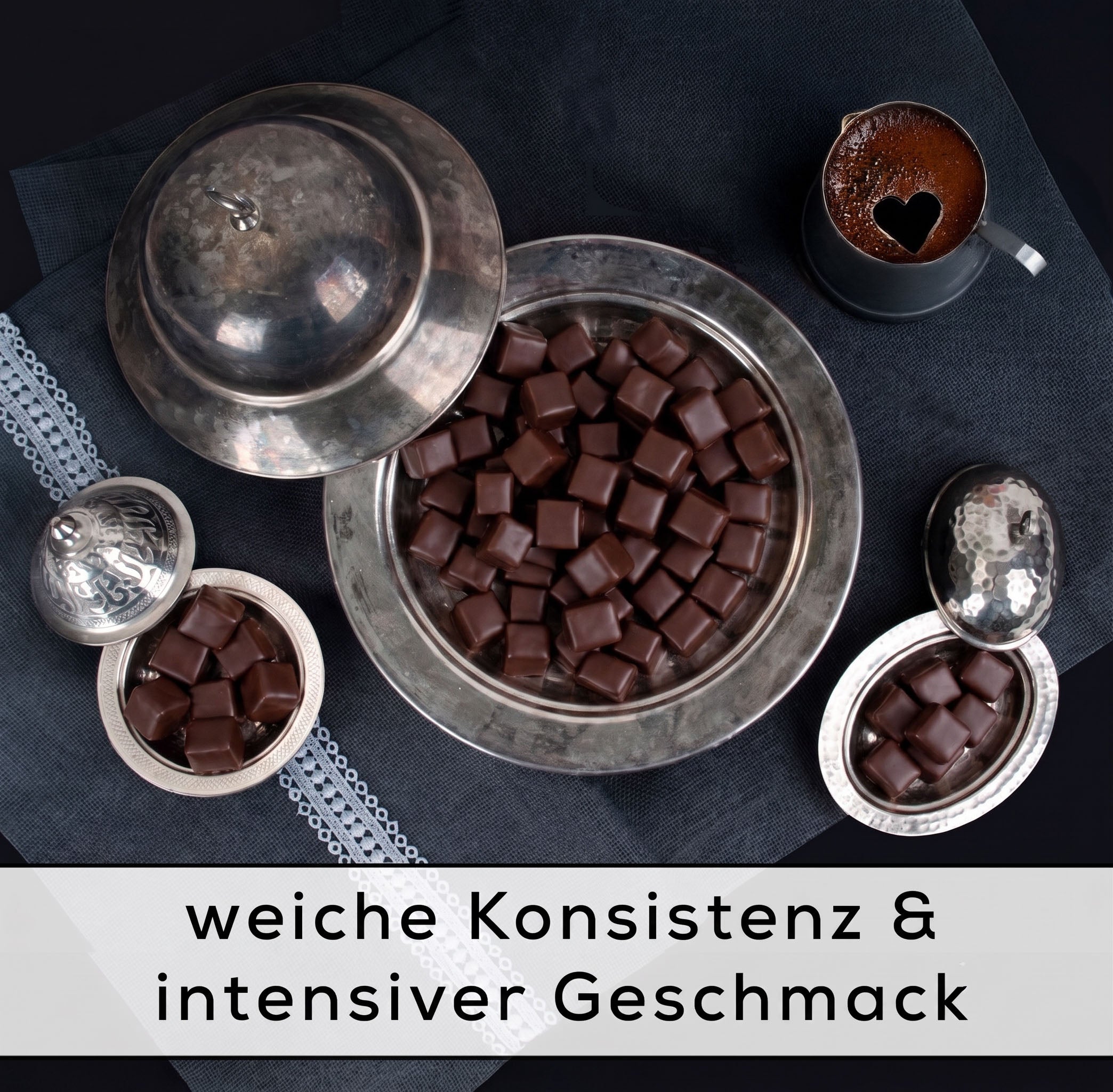 Minz Lokum mit feinstem Schokoüberzug in edler Geschenkbox (200g)