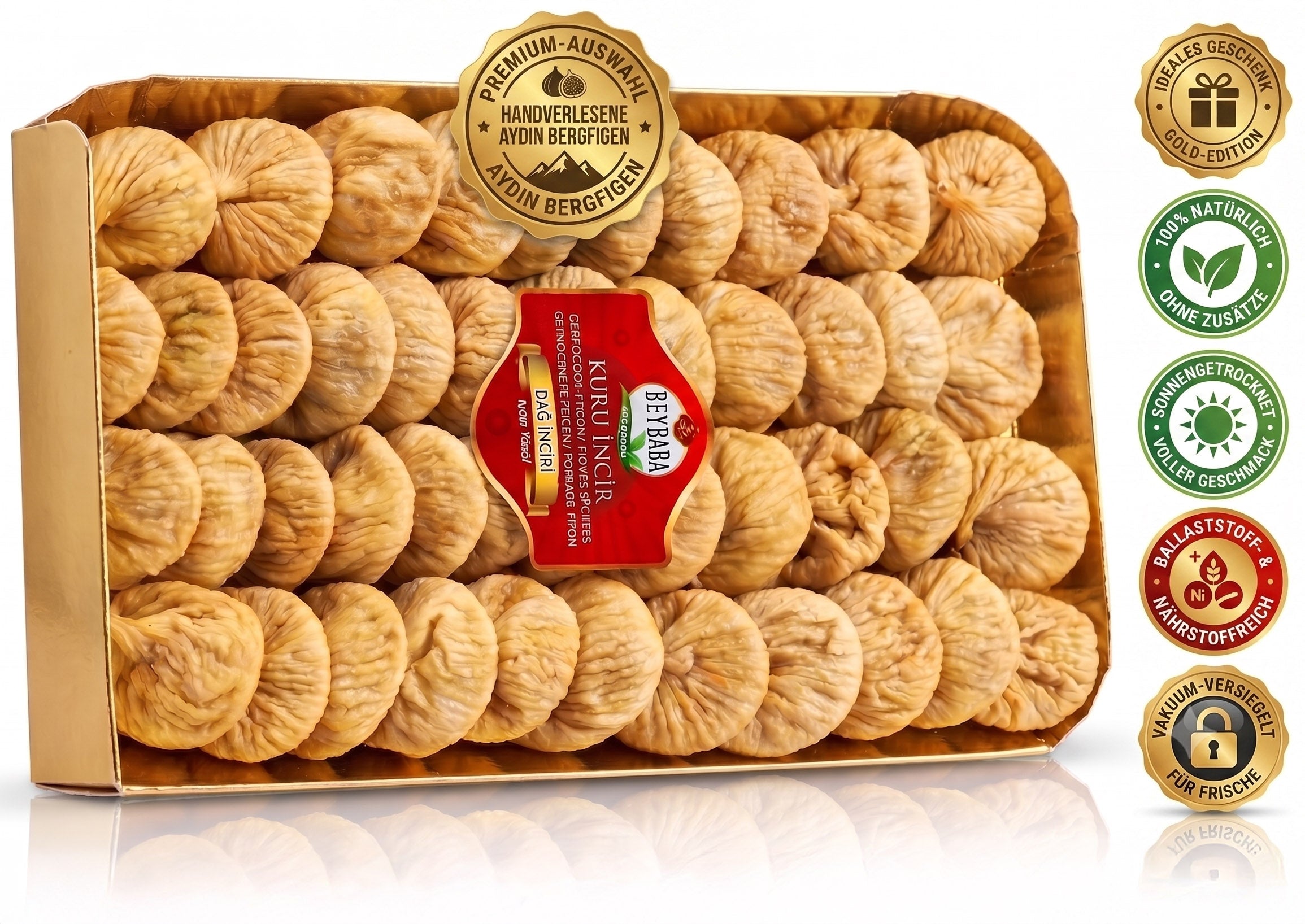 Getrocknete Feigen aus Aydın – Premium Bergfeigen (Dağ İnciri) 800g | Natur pur